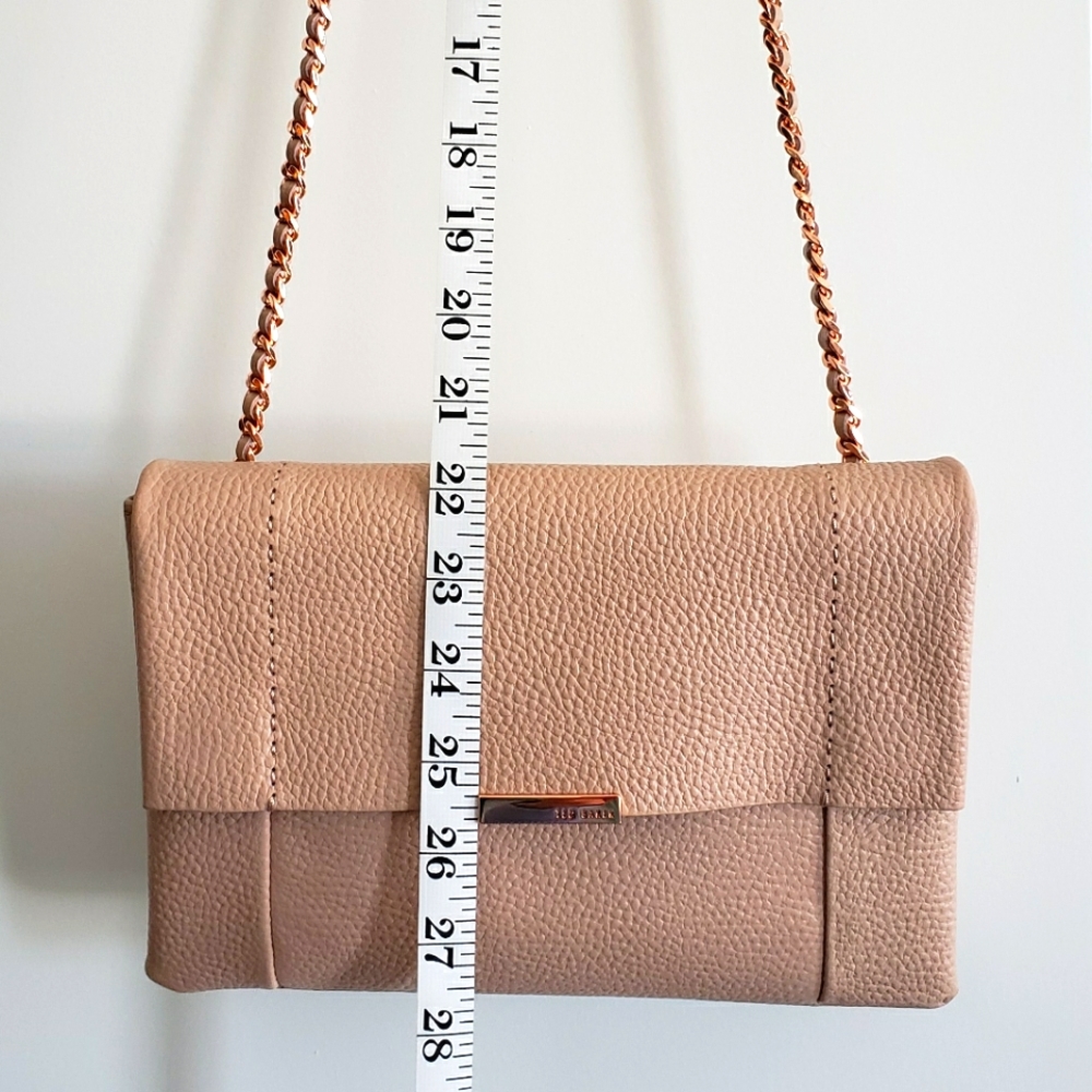 TED BAKER Parson Clutch Soft Leather Crossbody Handbag - Picture 15 of 15